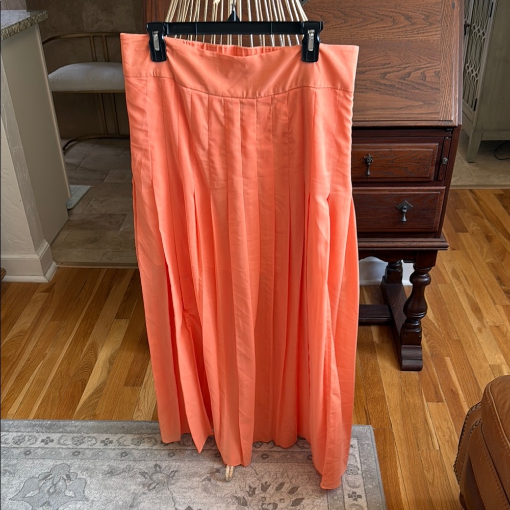 Maeve Orange Maxi Skirt